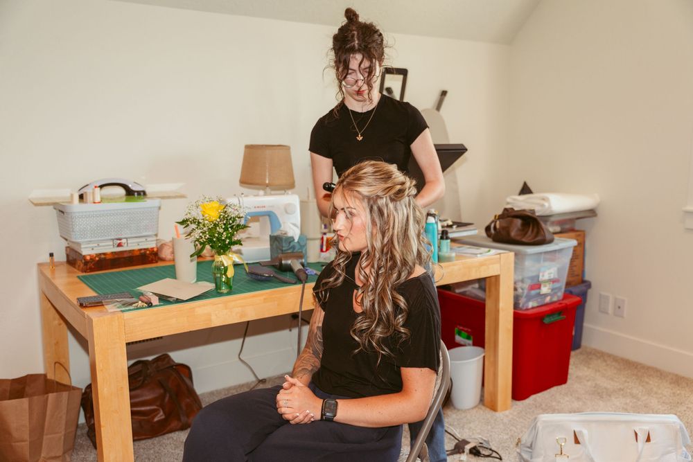 Series of candid shots showing someone sifting through various kitchen items and supplies.
