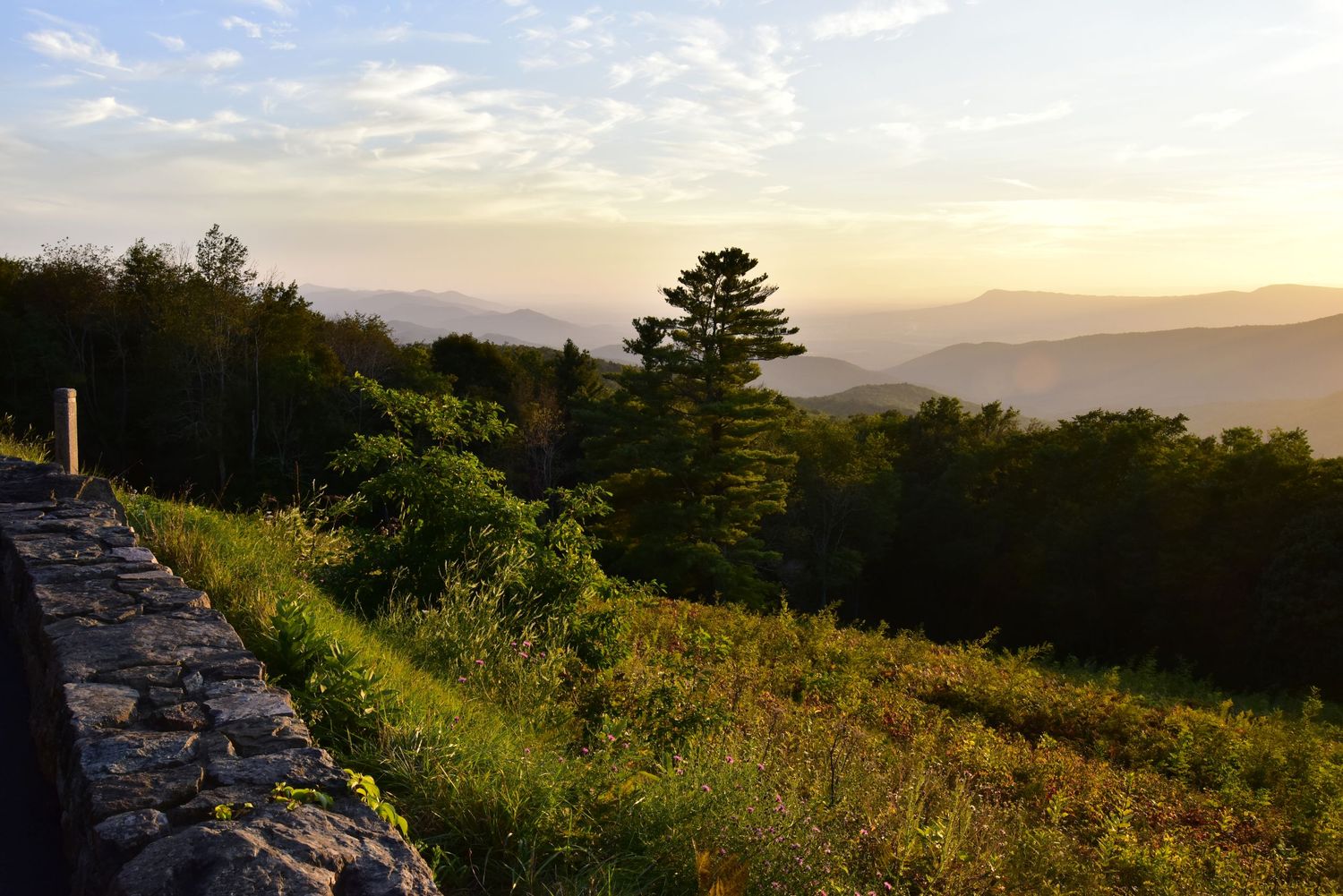 Scenic view from Hazeltop overlook, Shenandoah National Park