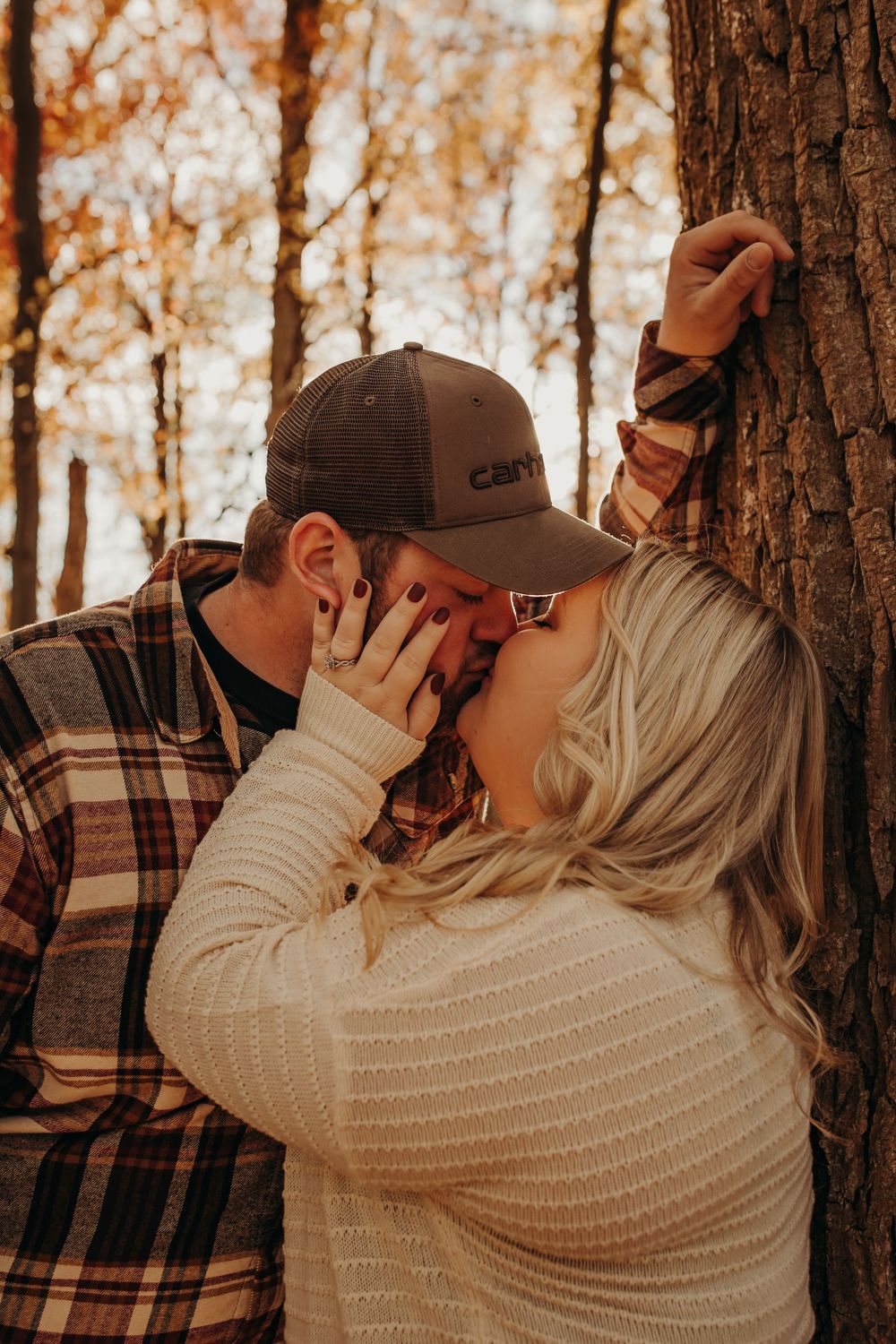 Fall engagement photographer