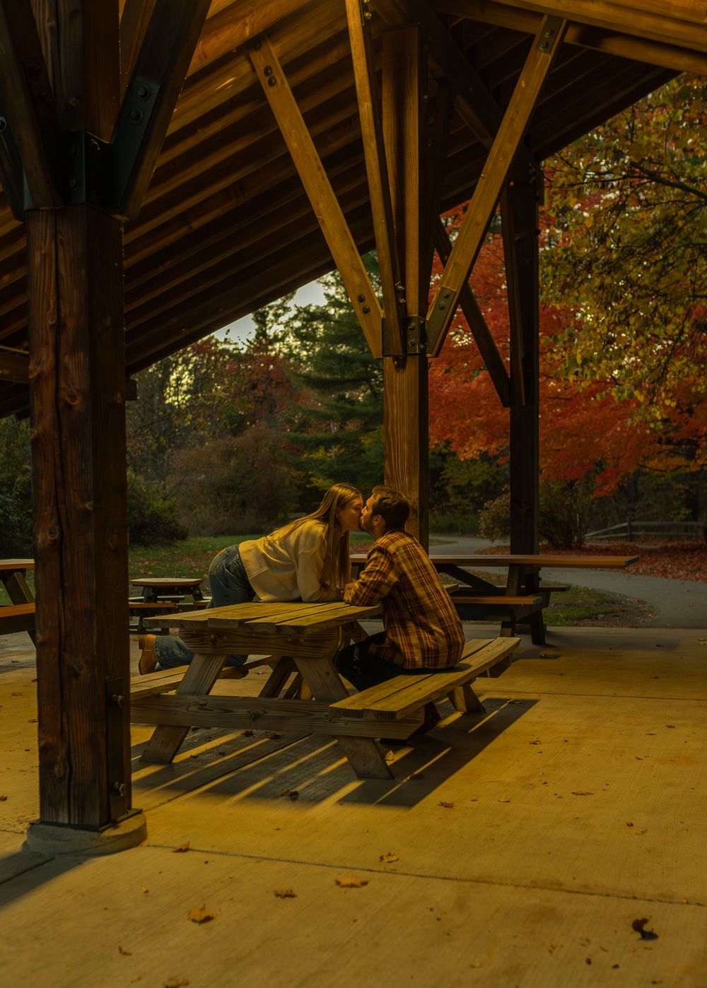Fall engagement photographer