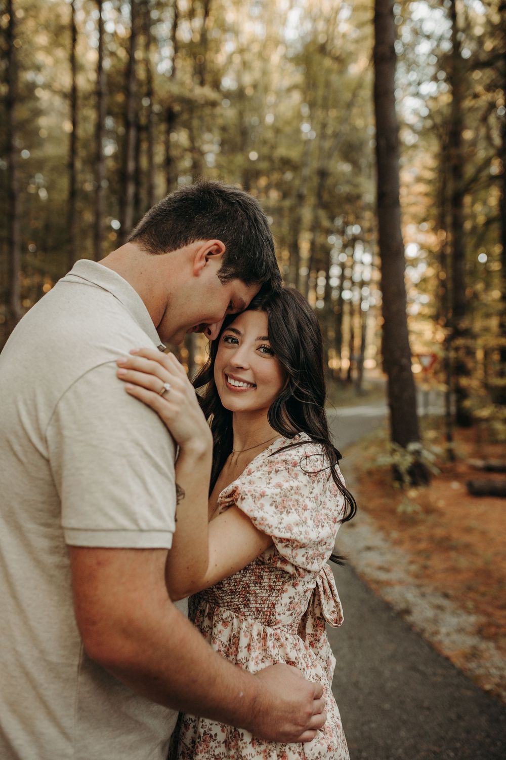 Fall engagement photographer