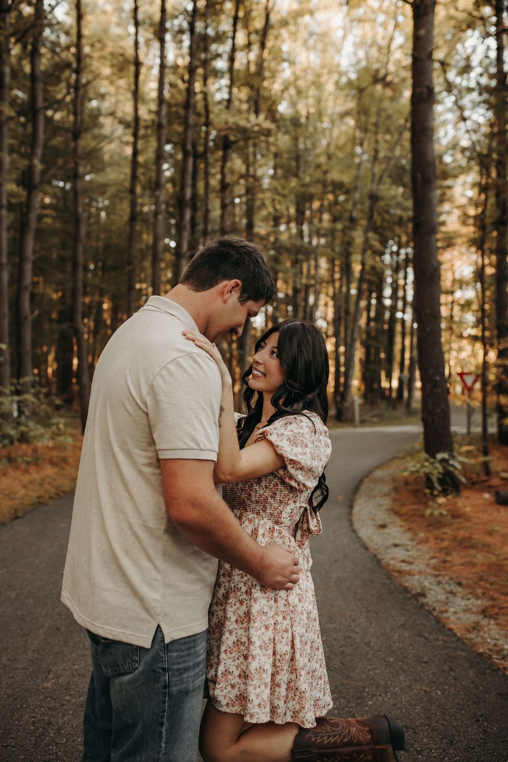 Fall engagement photographer