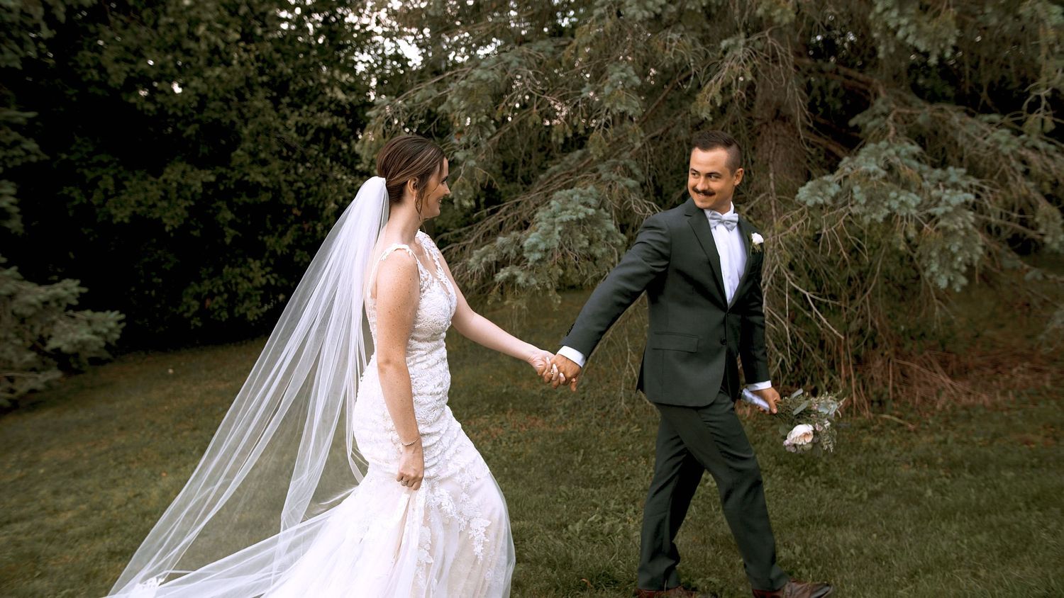 Tent reception wedding at a Richmond Hill venue.