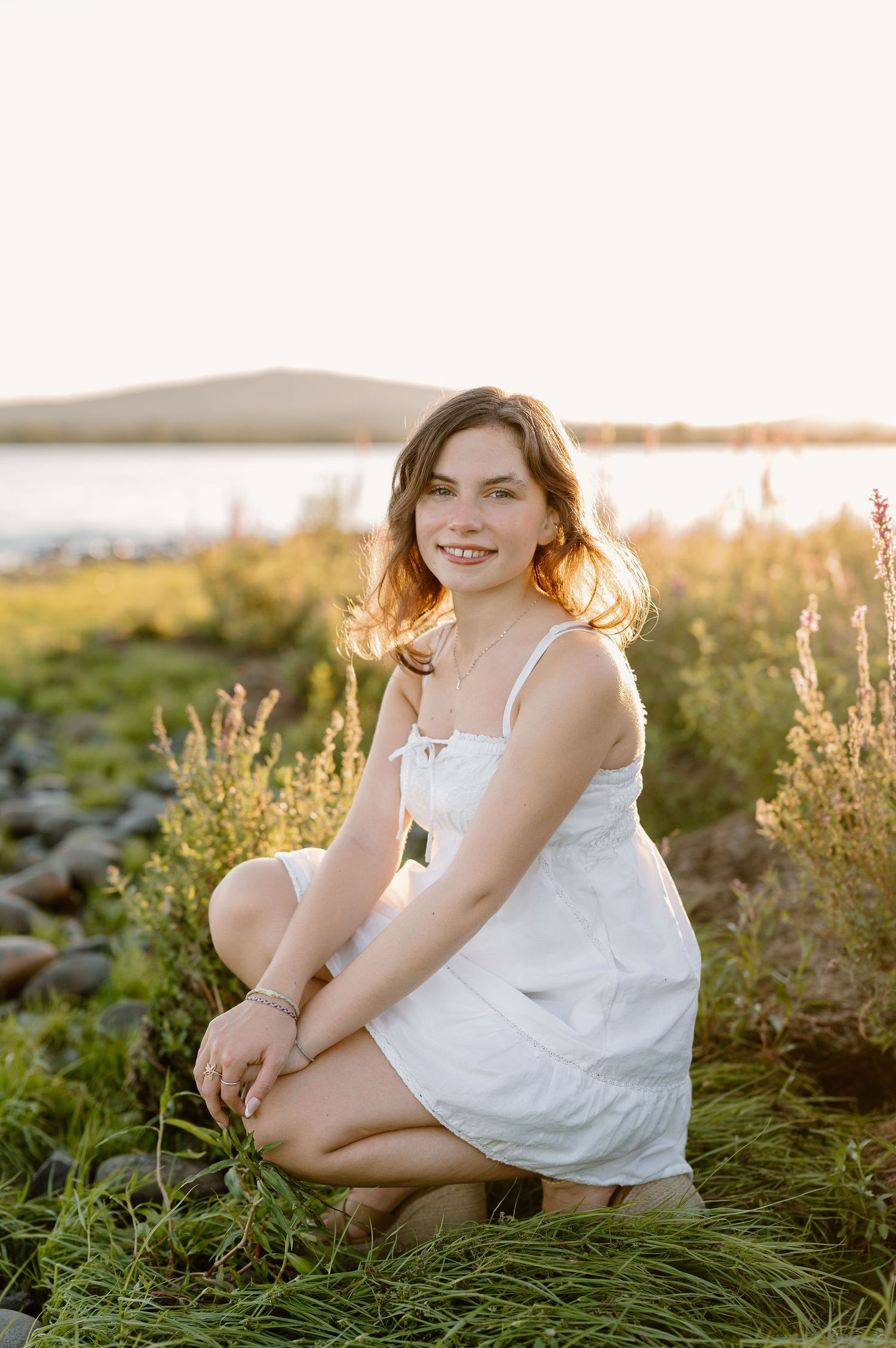Wildflower senior photos in Tri-Cities, WA