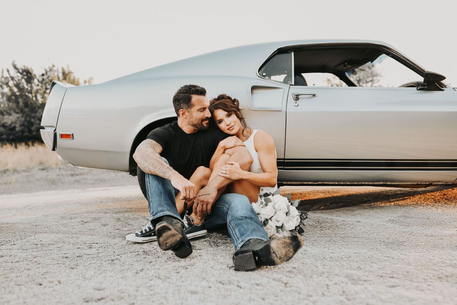 couple engagement photos representing family unity and future wedding