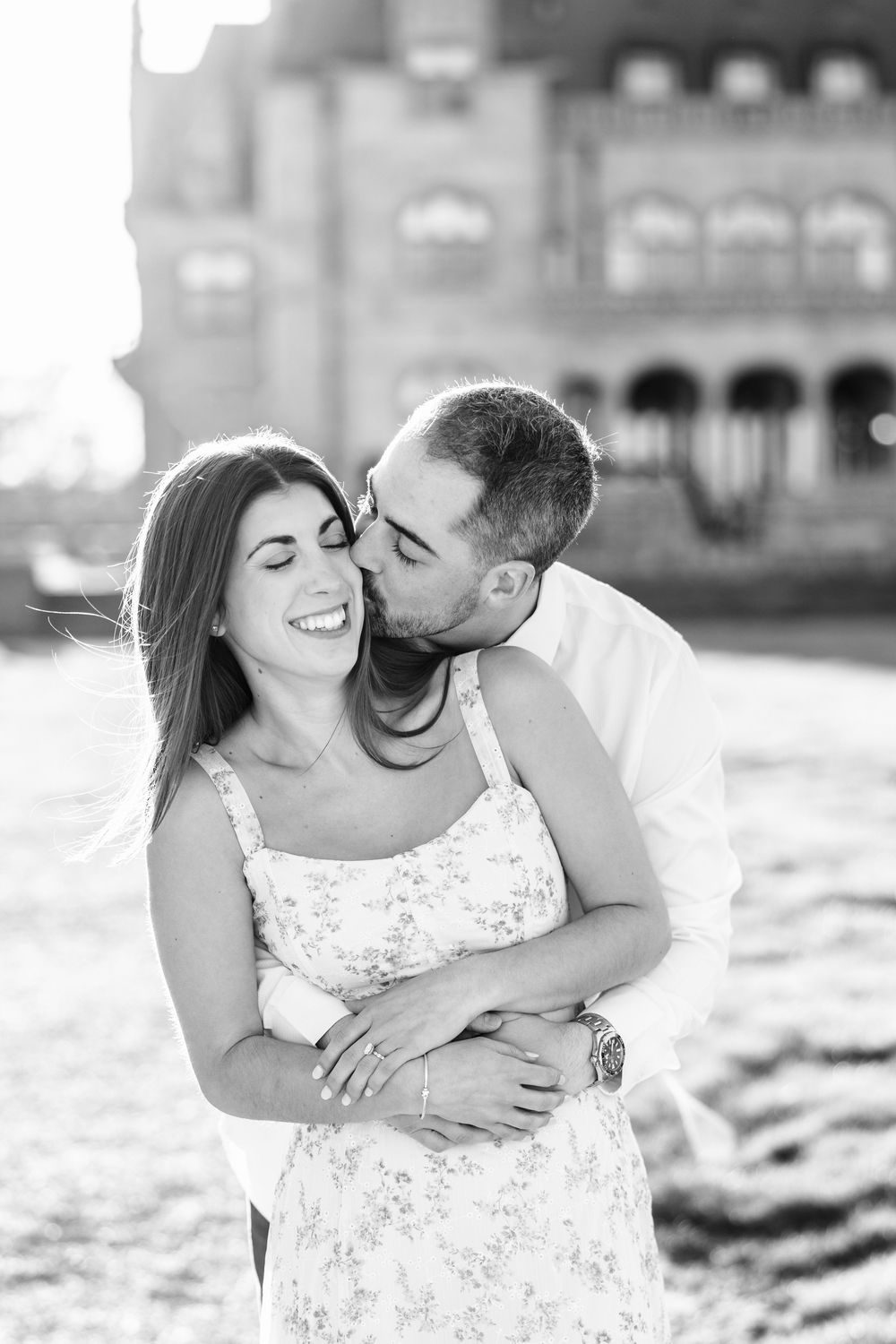 Ochre Court RI mansion Engagement session. Engagement photographer RI, Newport RI Cliff walk photography.
