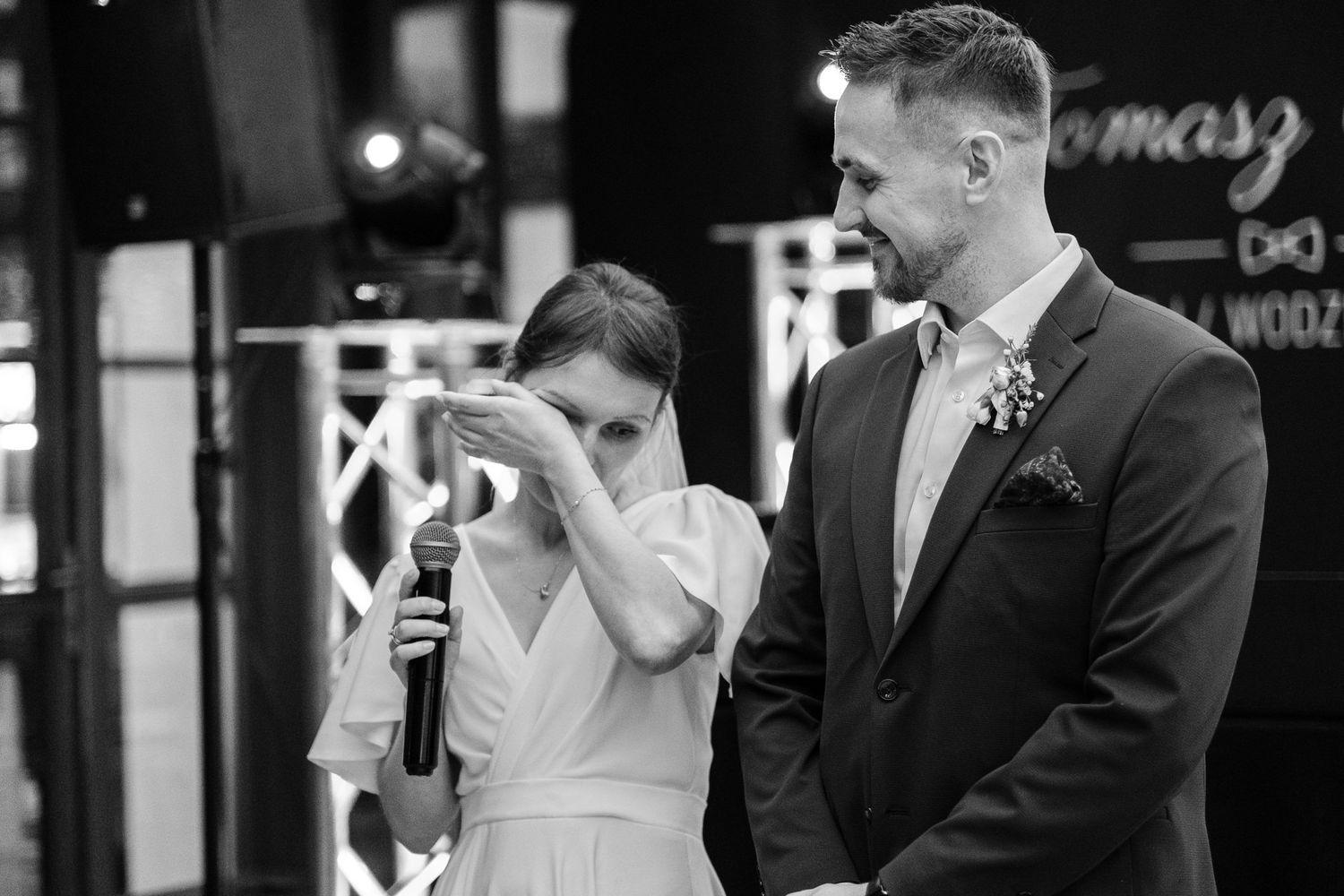 Przyjęcie weselne Nowa Łania, Chorzów. Przemowa Pary Młodej.