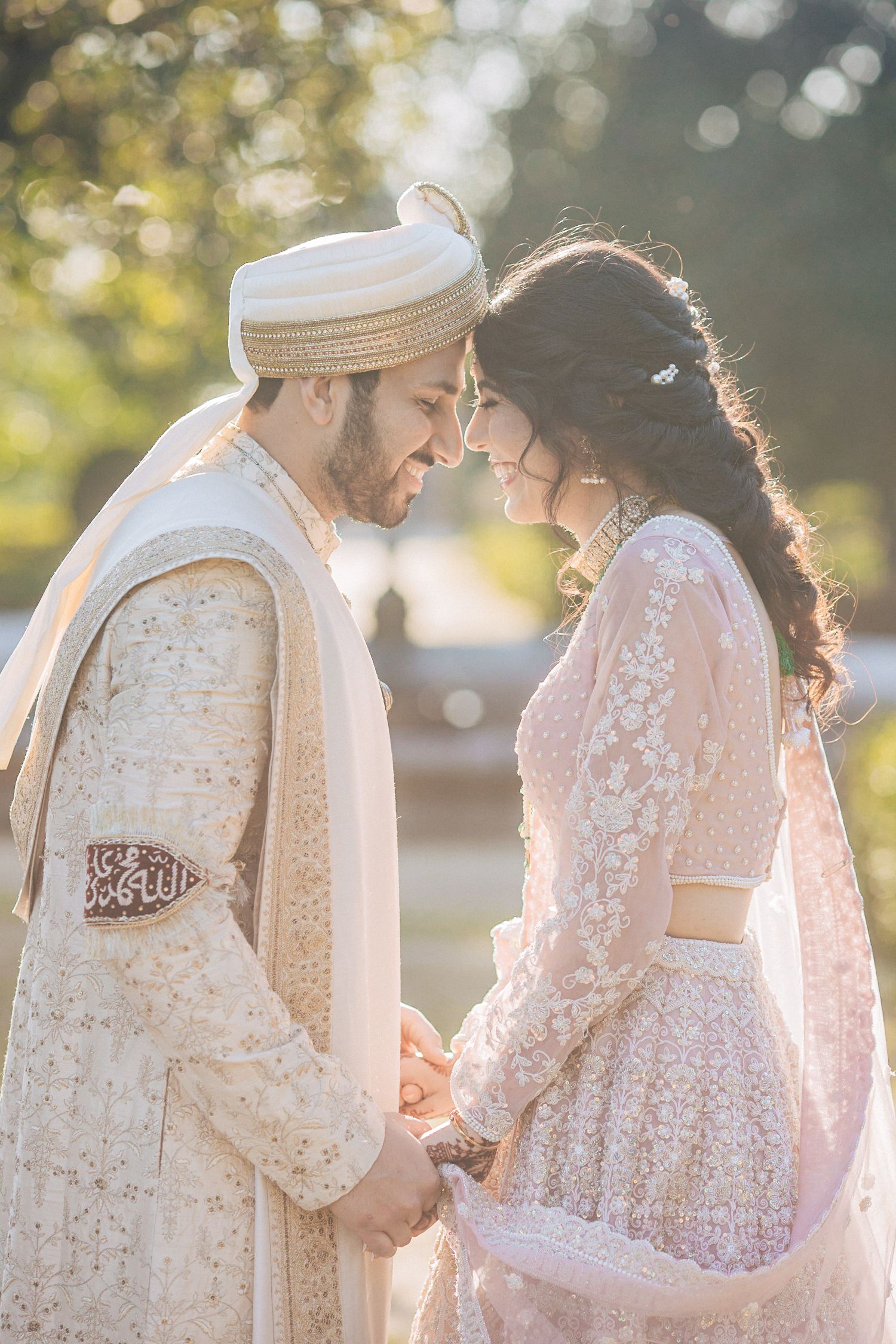 Emotional Indian Muslim wedding at Vandelli Garden in Lisbon, captured by Portugal wedding photographer Regina Wedding Photographer.