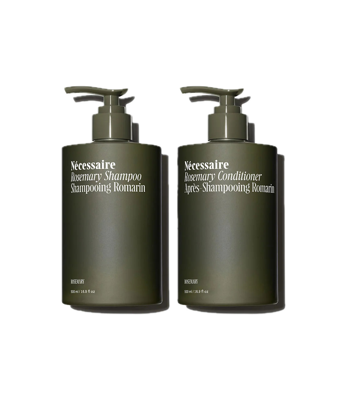 Three beige luxury body wash bottles in minimalist design displayed against a neutral background.