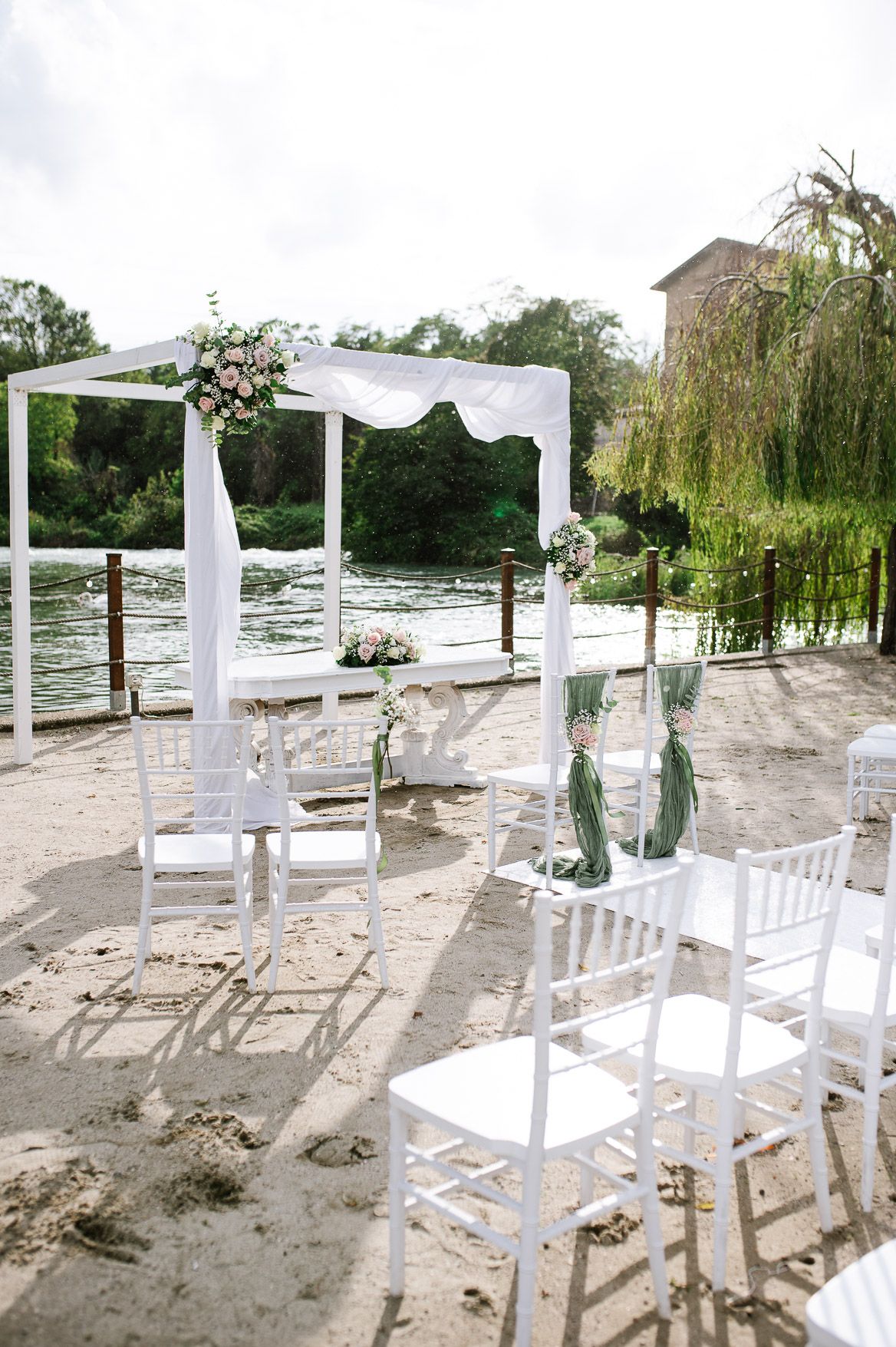 Allestimento matrimonio Villa dei Mulini, servizio fotografico