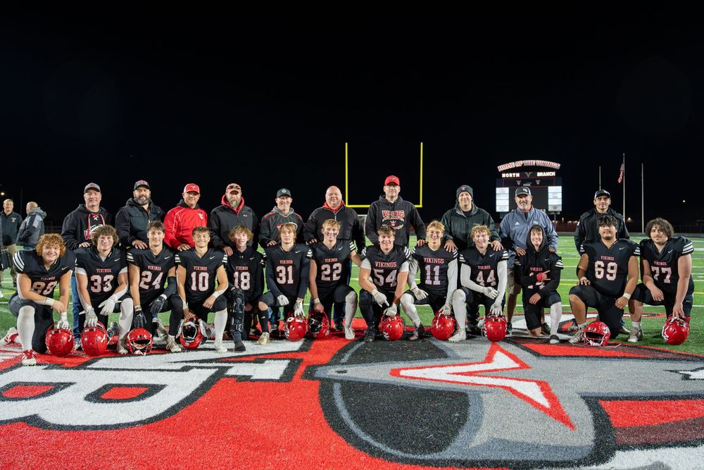2024 North Branch Vikings Seniors Photo by Jake Fenton Productions