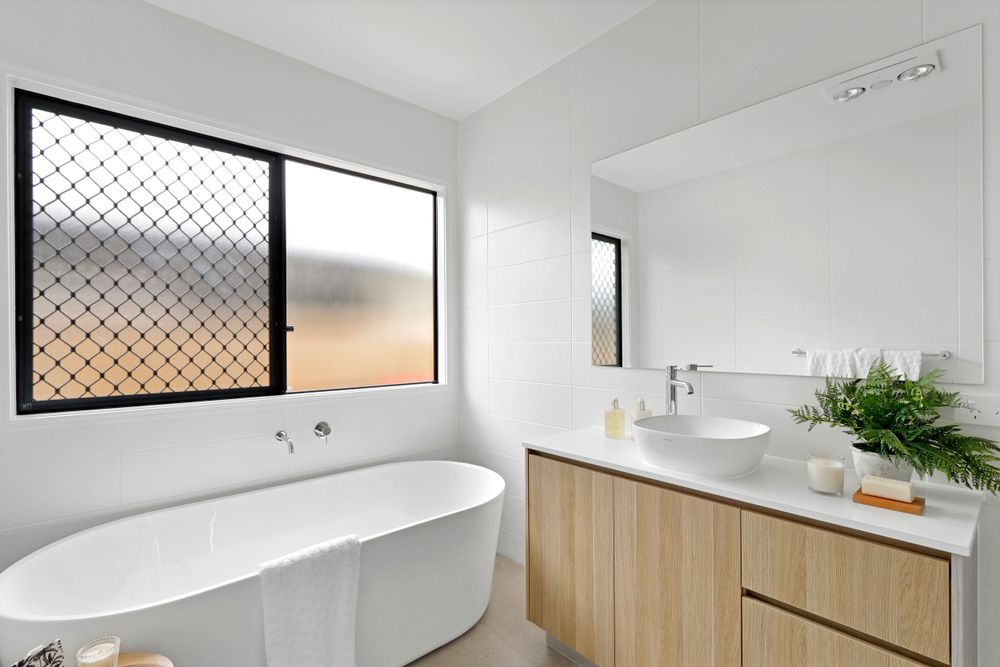 Modern bathroom interior photographed by Gold Coast and Brisbane real estate photographer