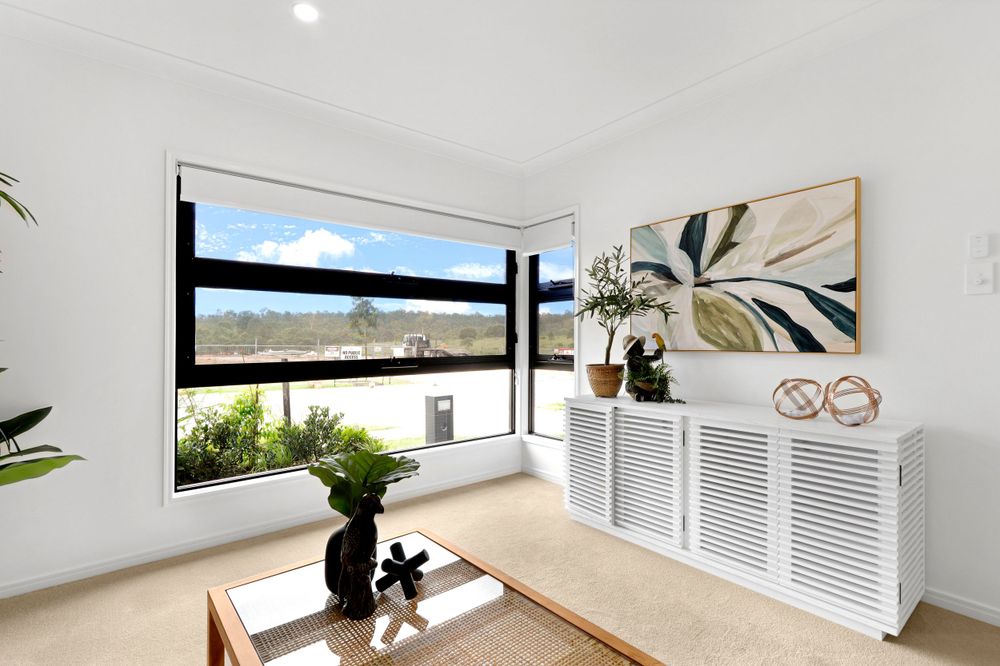 Light-filled living room photographed for Gold Coast and Brisbane real estate marketing