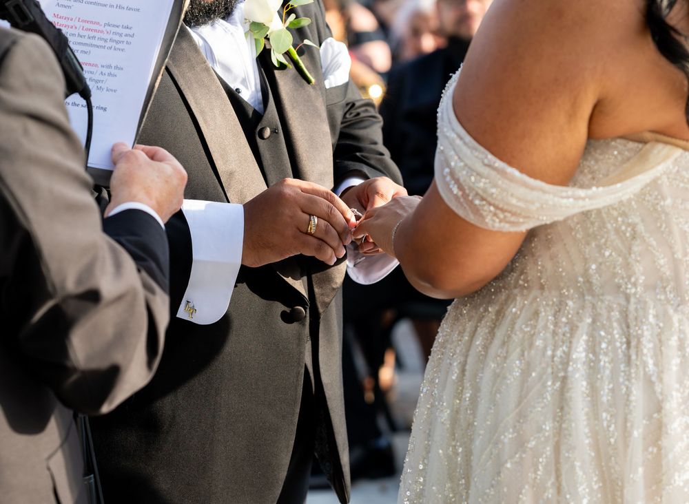Elegant outdoor ceremony at Scars Farm photographed by South Florida wedding photographers