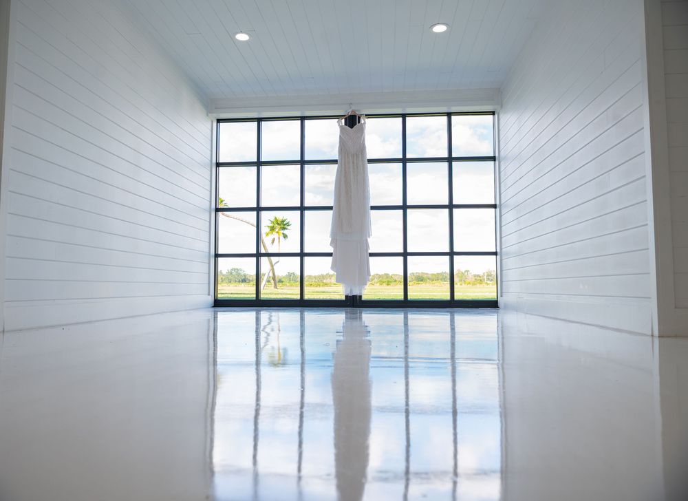 Elevated rustic wedding dress details photographed by Florida destination wedding photographers