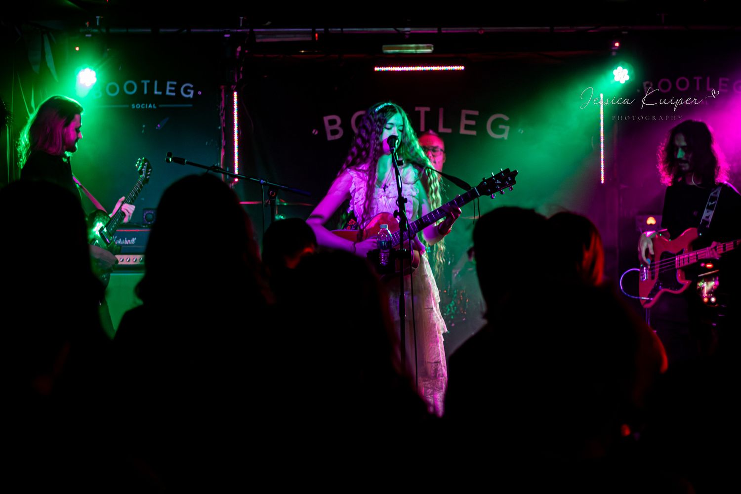 Imogen Evans performing live at Bootleg Social in Blackpool