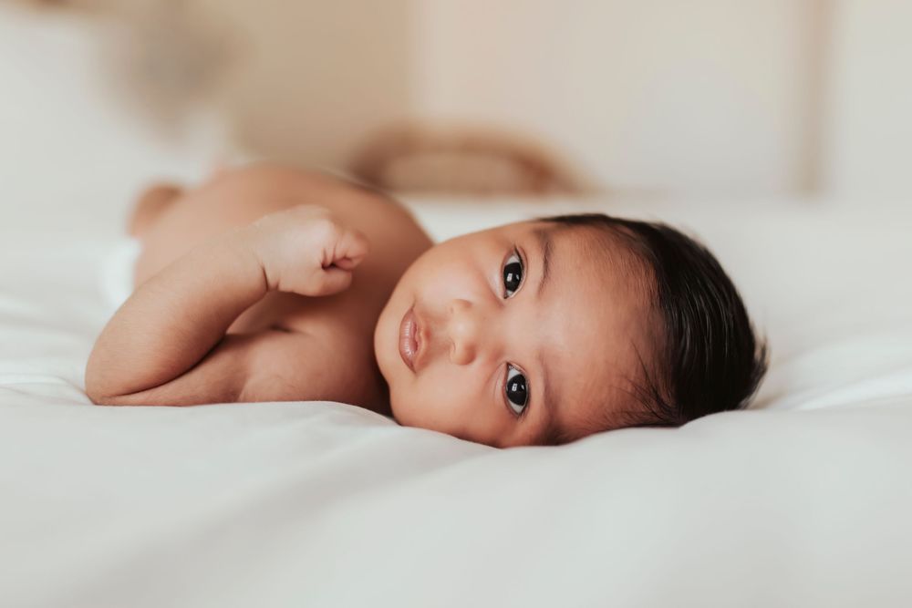San Diego lifestyle newborn photographer baby Naomi