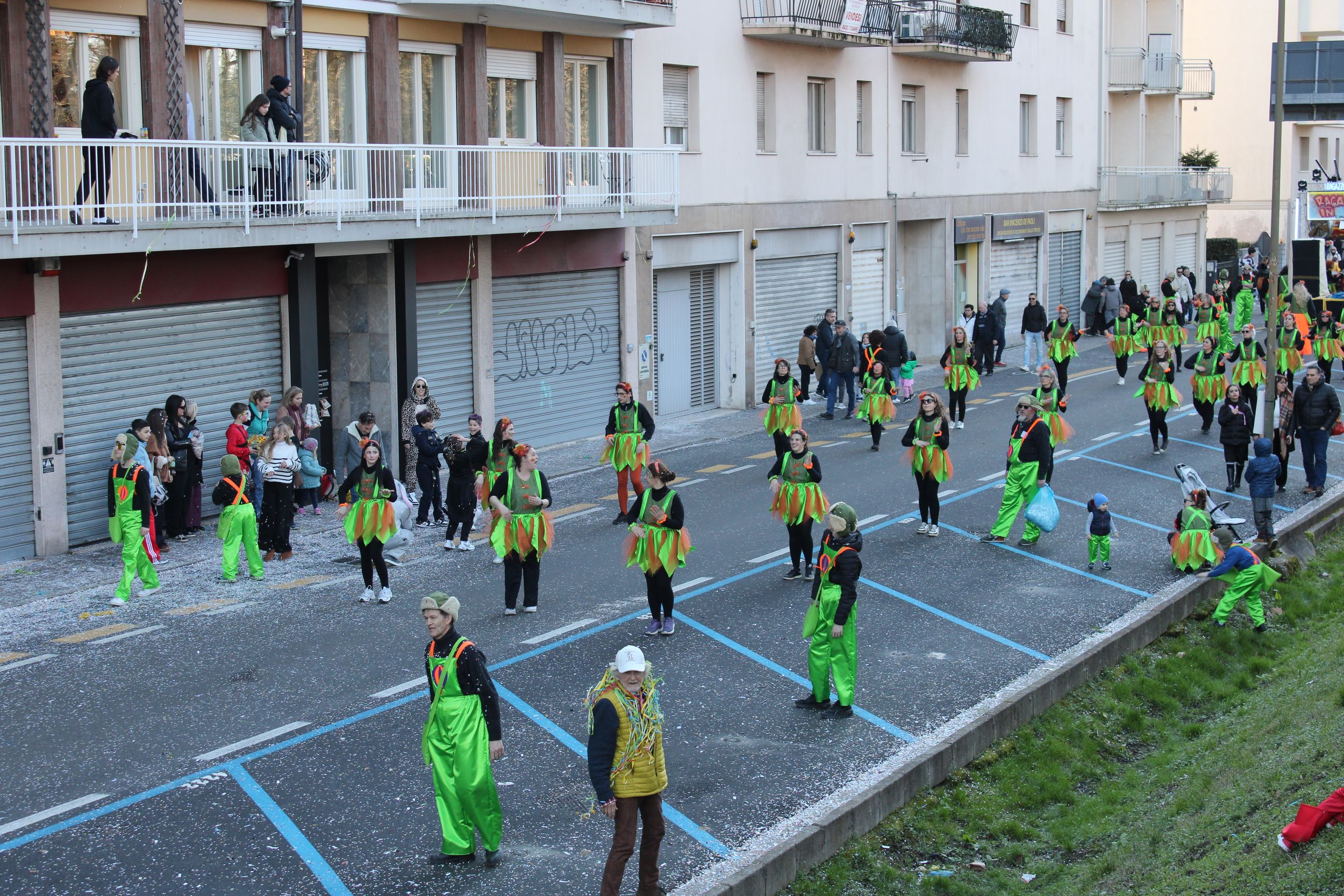 Treviso Carnival Parade 2026. The Kids of the 80s with the show “Raga 80 in Flight”.
