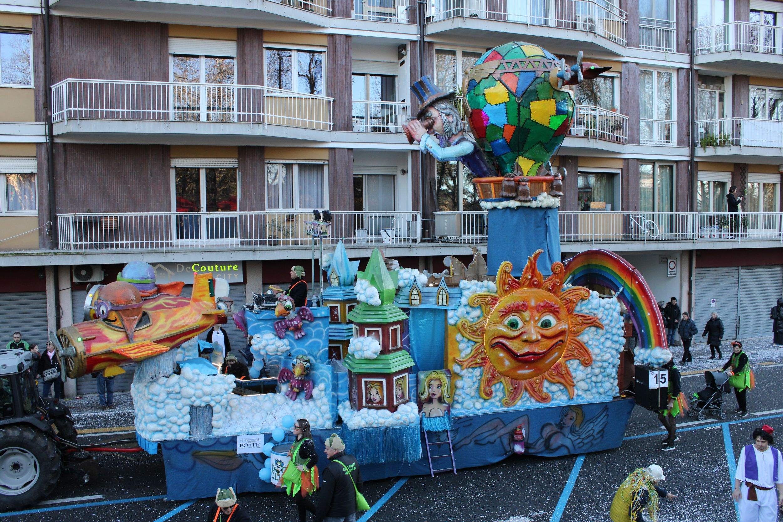 Treviso Carnival Parade 2026. The Kids of the 80s with the show “Raga 80 in Flight”.
