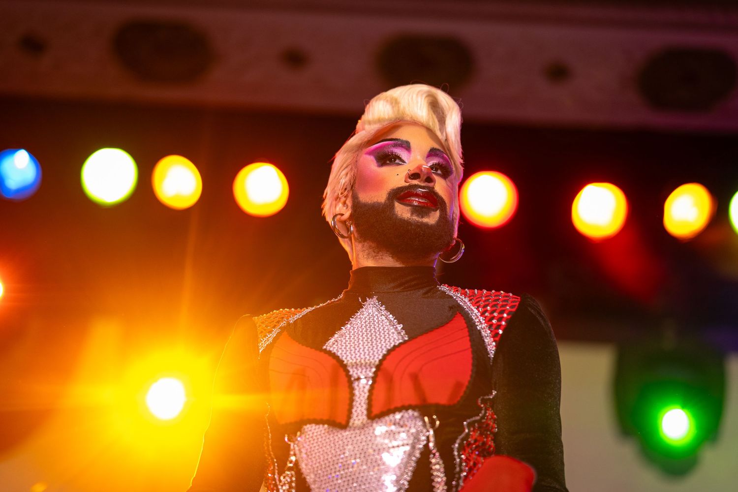 A Chicago drag queen performs on stage