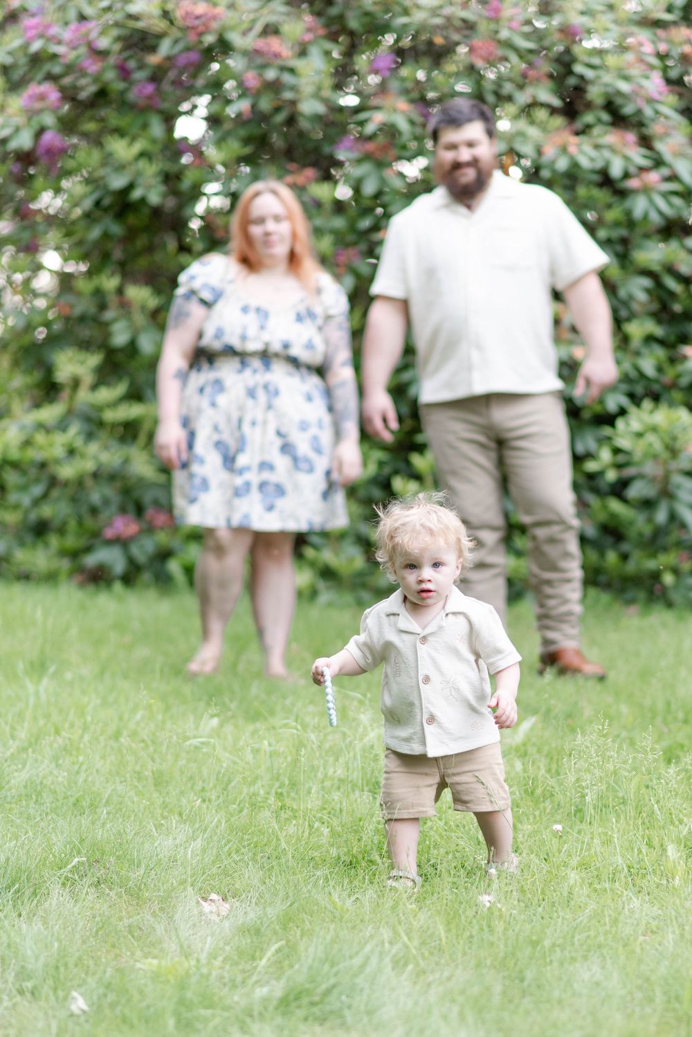 Family shoot with mother, father, and toddler son in Johnstown Pennsylvania