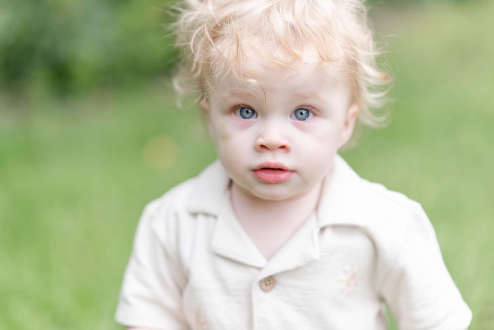 Toddler portrait close up in Johnstown, Pennsylvania