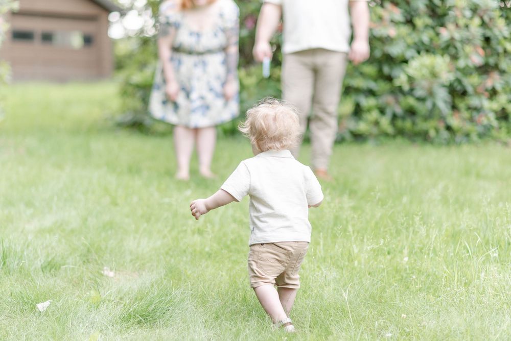 Family shoot with mother, father, and toddler son in Johnstown Pennsylvania