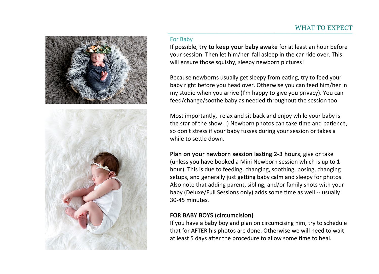 Newborn baby sleeping peacefully wrapped in white fabric during a professional newborn photography session.