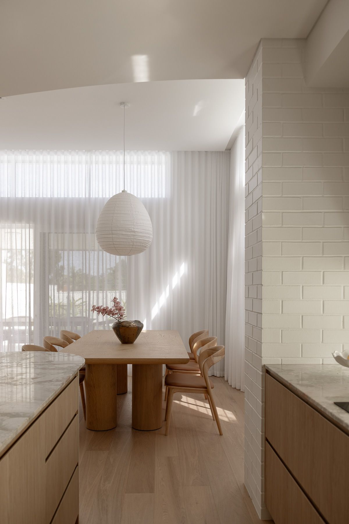 Luxury home interior photography showcasing warm natural light and architectural detailing in Miranda NSW.