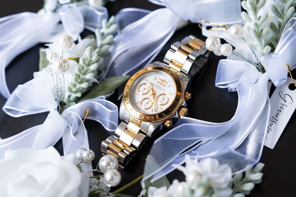 Groom Watch and Details at Wedding