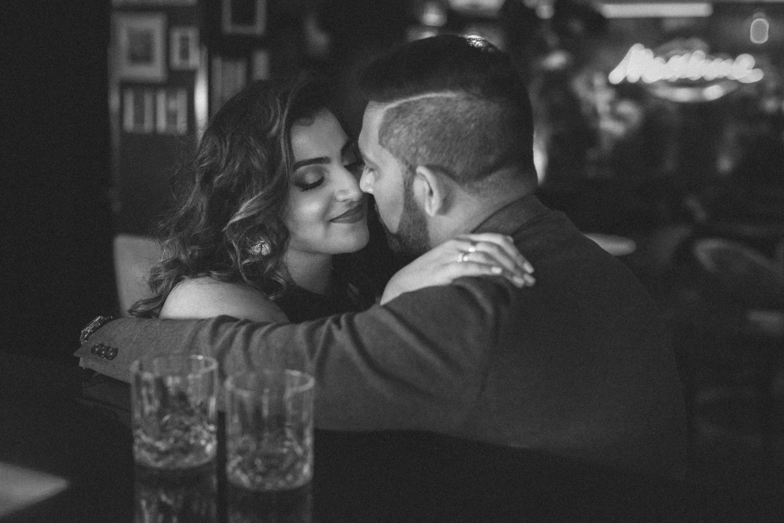 Portugal wedding photographer captures engagement photoshoot at Maxime Hotel Lisbon, with cinematic & editorial photo style