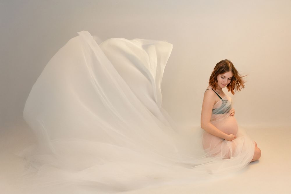 photographe grossesse en studio à Nice