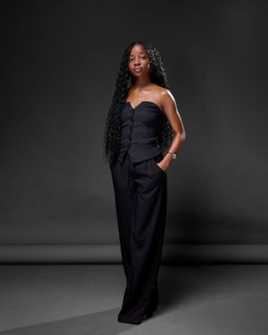 lady wearing all black