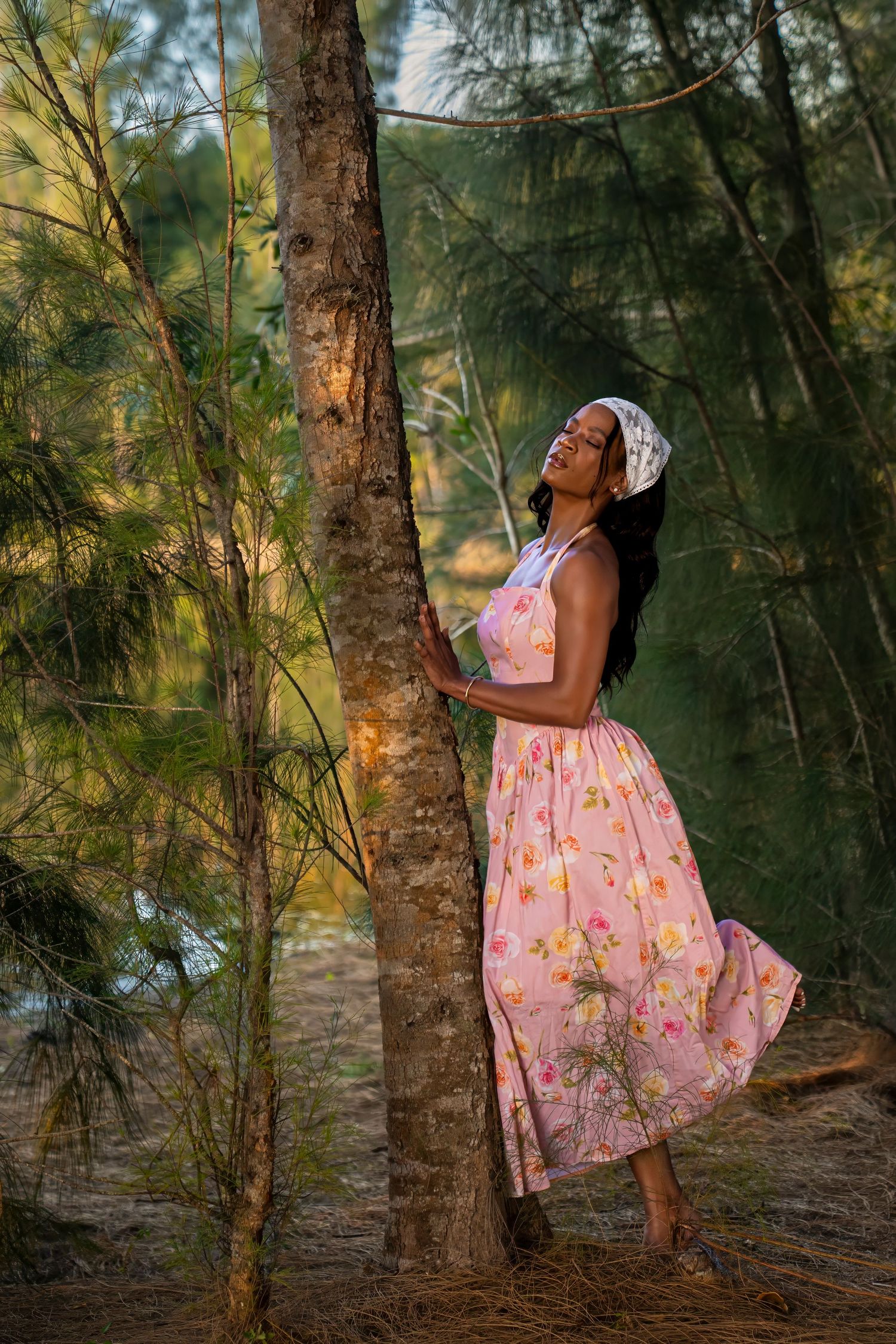 Client during modeling photo walk session in Fort lauderdale, Florida
