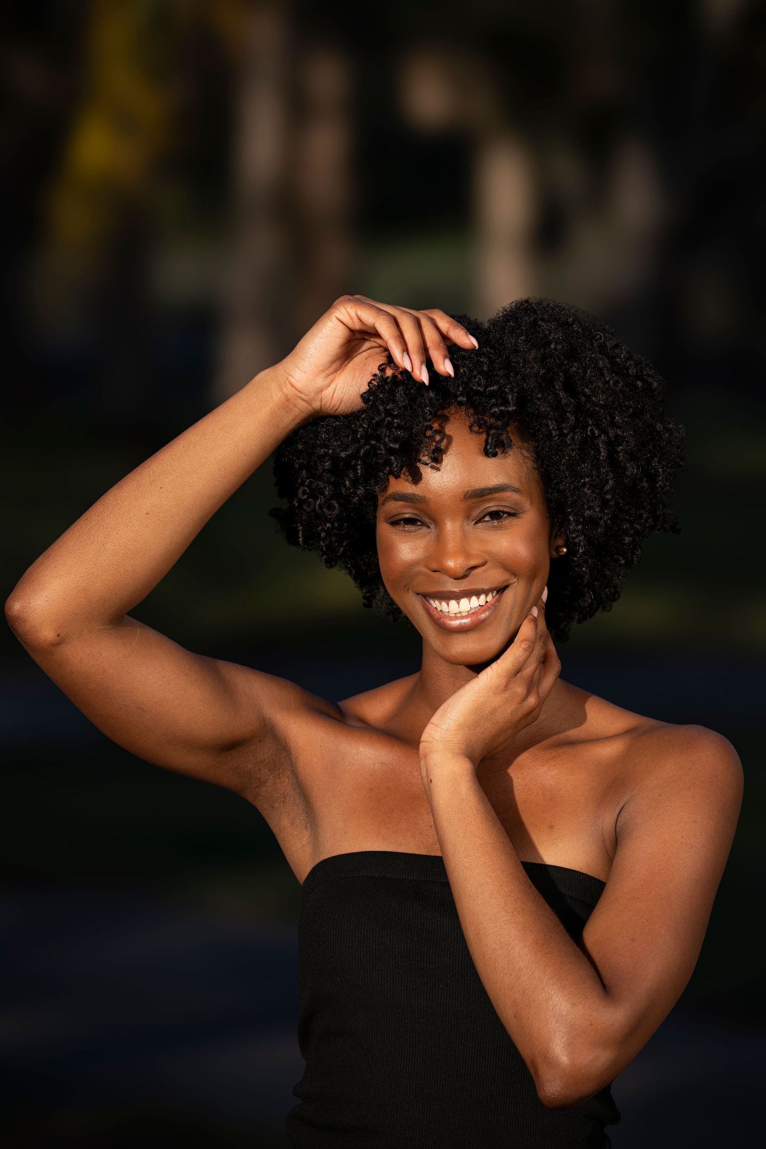 Client during modeling photo walk session in Fort lauderdale, Florida