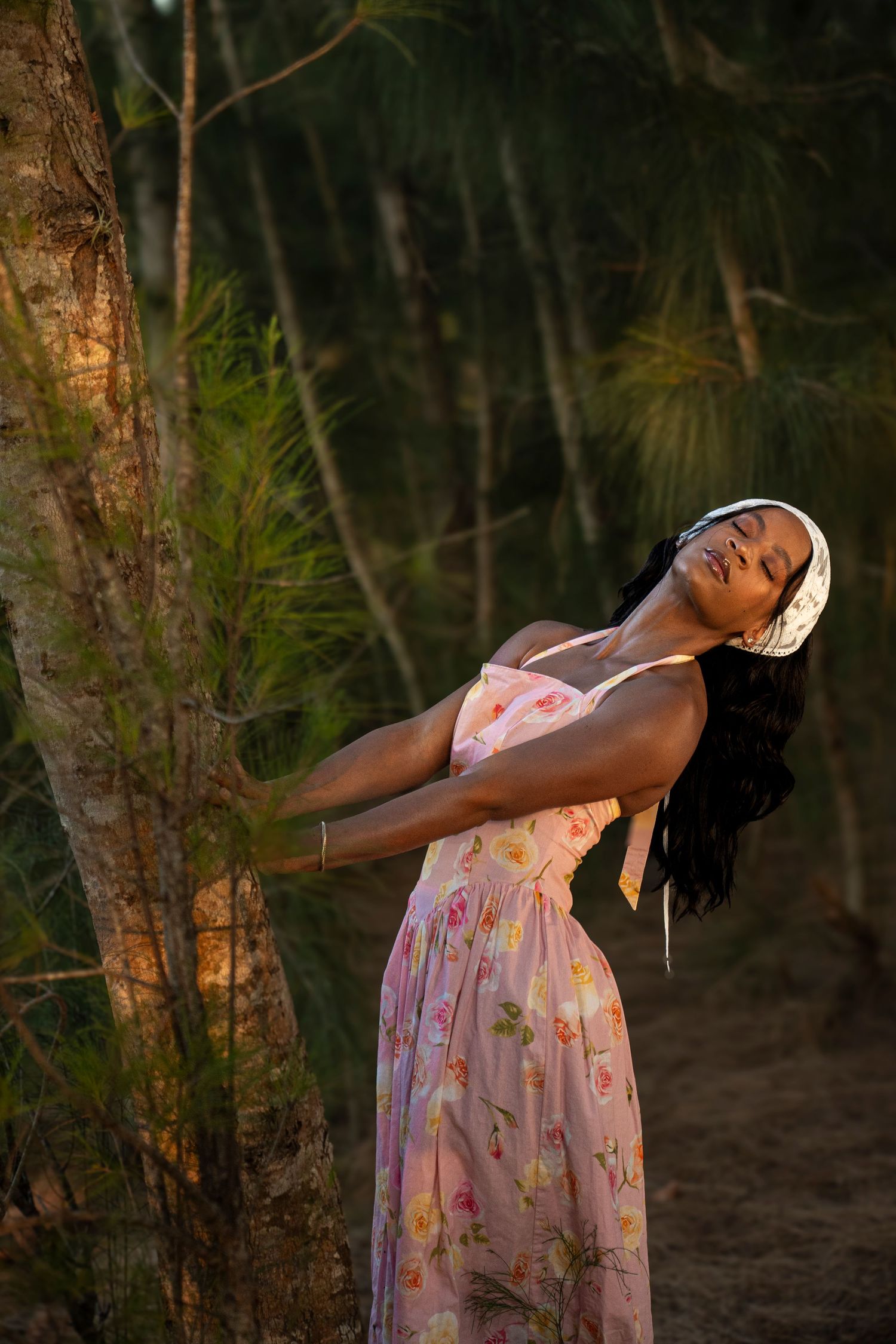 Client during modeling photo walk session in Fort lauderdale, Florida