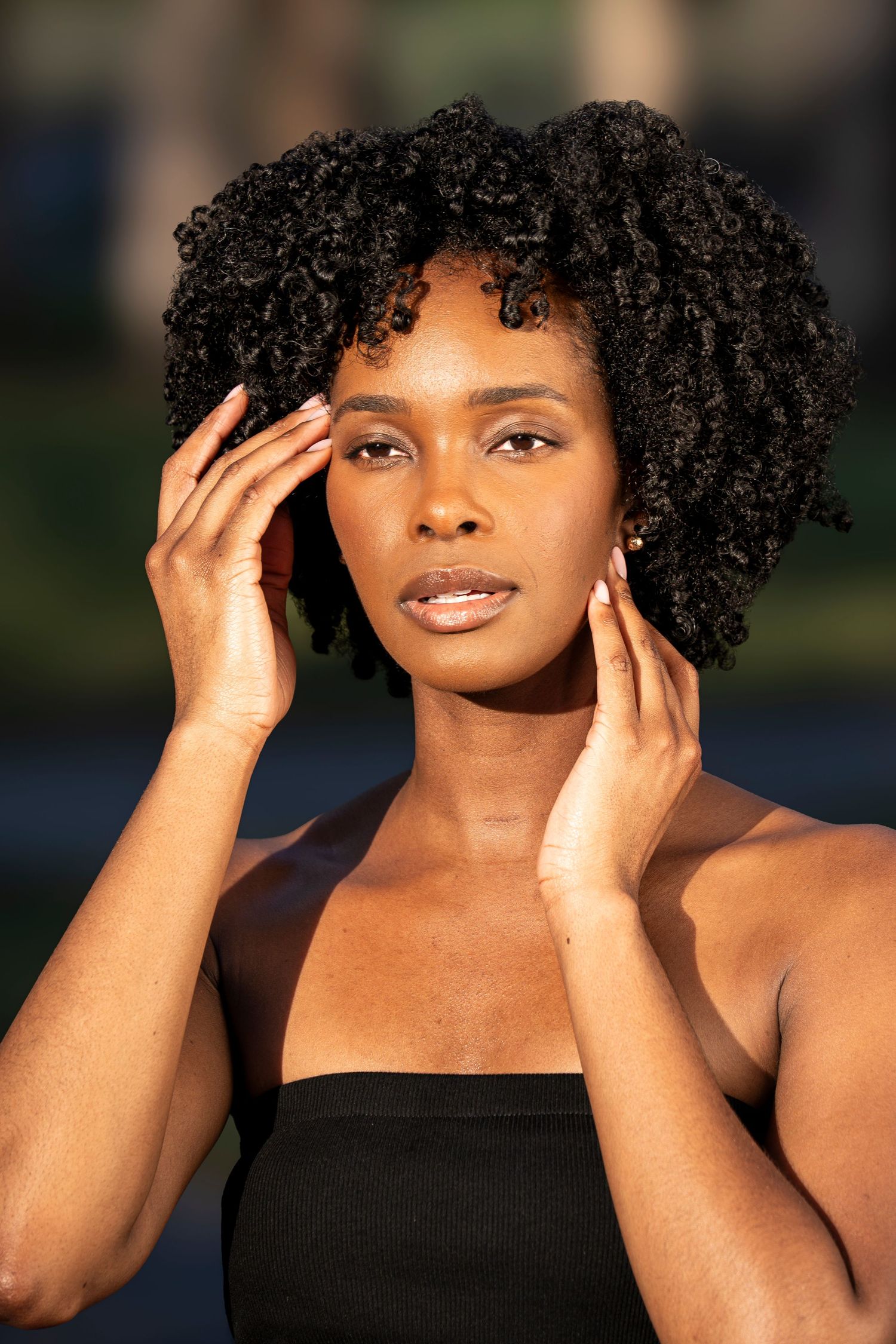 Client during modeling photo walk session in Fort lauderdale, Florida
