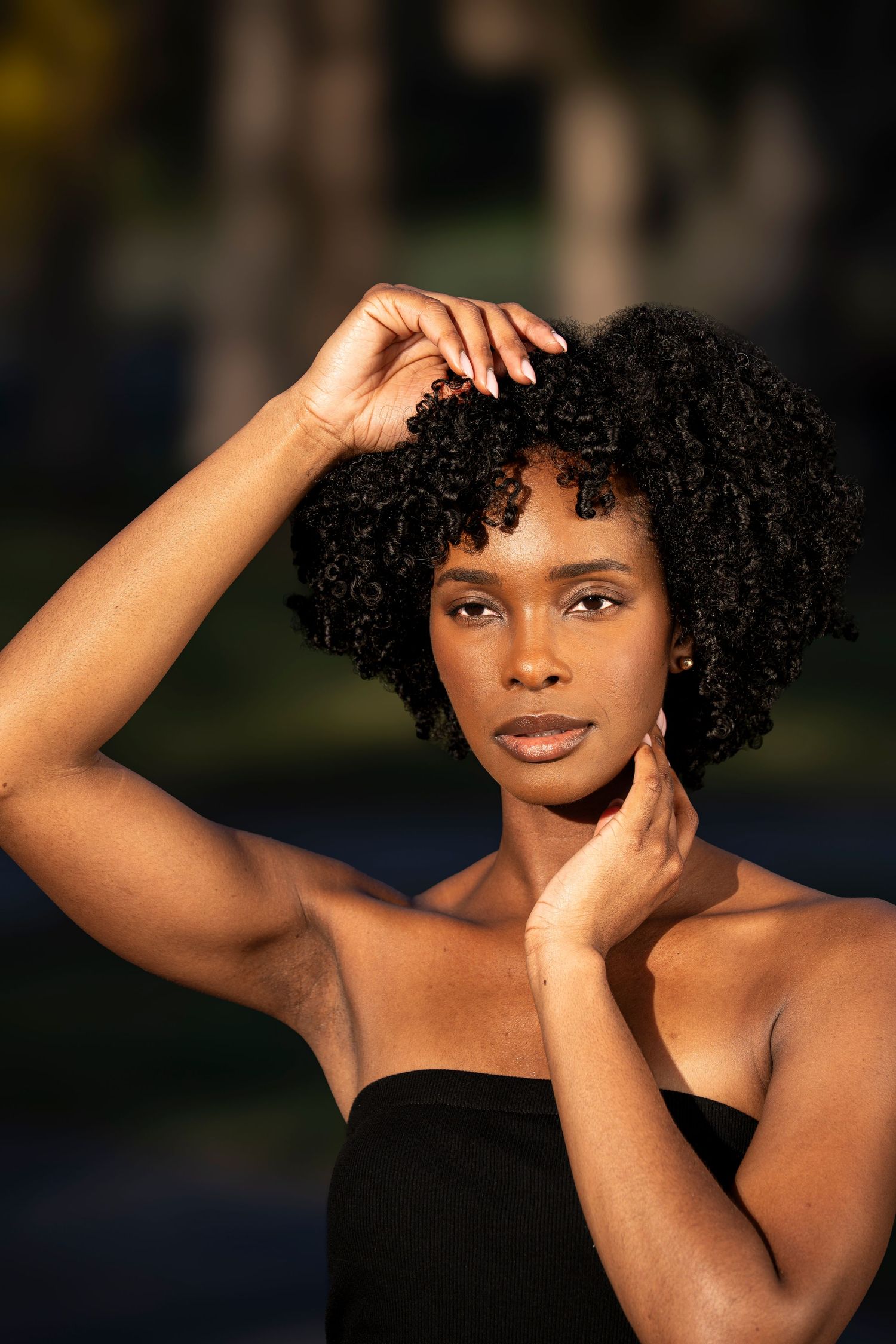 Client during modeling photo walk session in Fort lauderdale, Florida