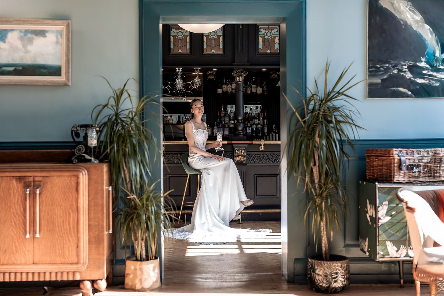 Bridal documentary posed photo by a documentary wedding photographer.