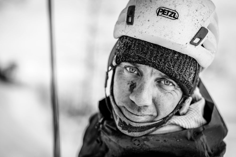 Ice climbing photography at Michigan Ice Fest, USA. Winter and ice climbing photography and film by Jan Virt.