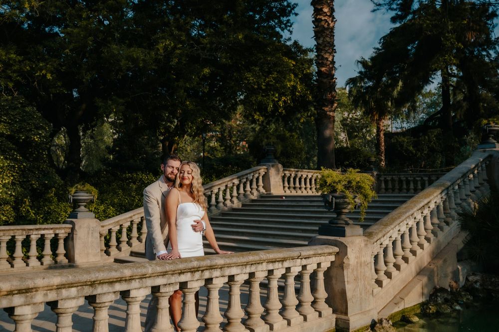 Honeymoon photoshoot showcasing the couple’s connection and love.