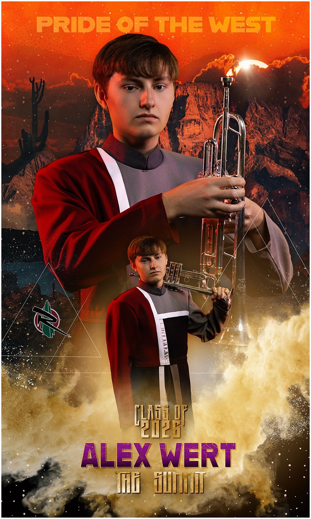 AZMBA WGAZ ABODA AZ Banners Marching Band group photos Pictures Phoenix Anjeanette Photography senior pictures