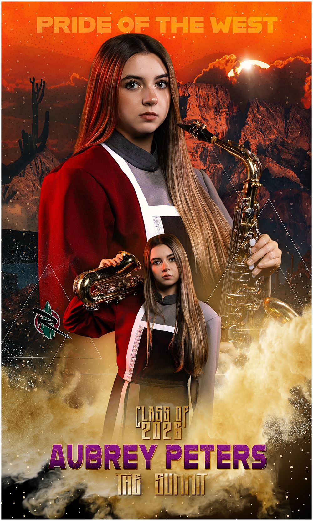 AZMBA WGAZ ABODA AZ Banners Marching Band group photos Pictures Phoenix Anjeanette Photography senior pictures