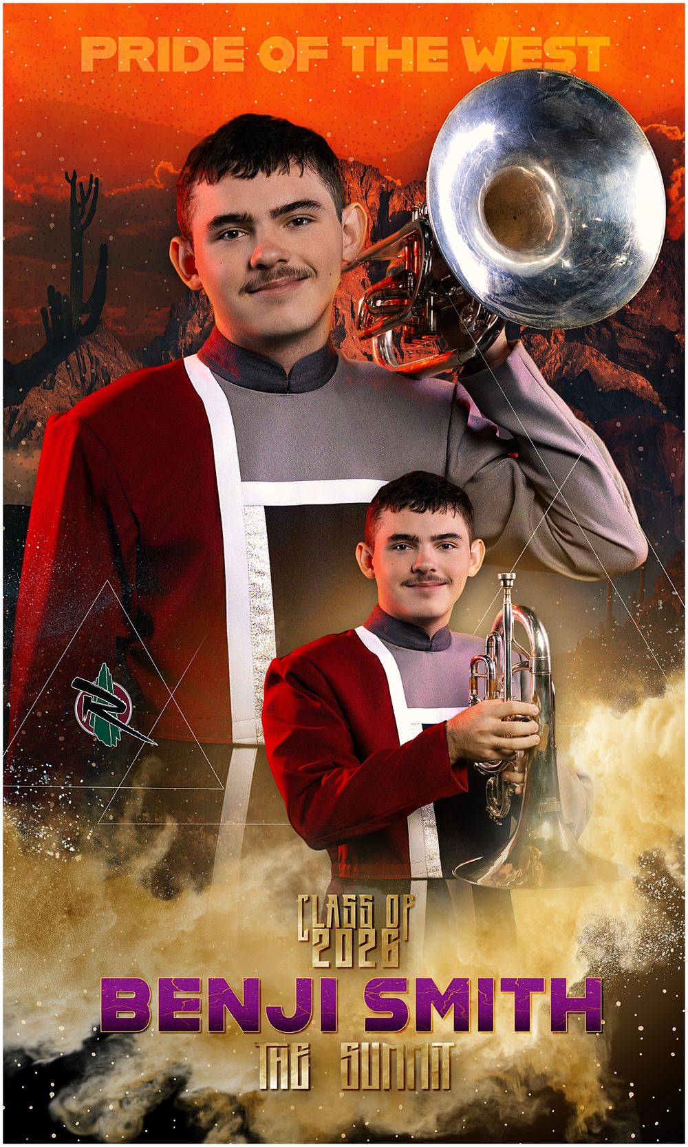 AZMBA WGAZ ABODA AZ Banners Marching Band group photos Pictures Phoenix Anjeanette Photography senior pictures