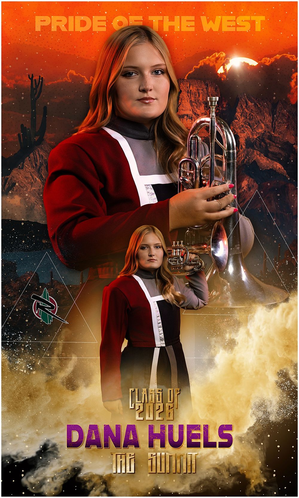 AZMBA WGAZ ABODA AZ Banners Marching Band group photos Pictures Phoenix Anjeanette Photography senior pictures