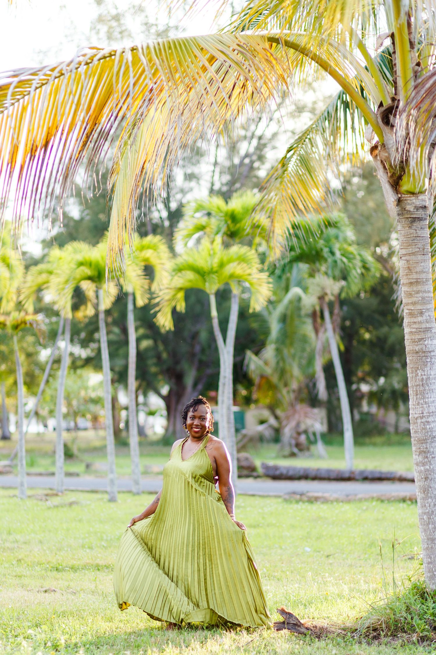 Portrait of a woman at the beach in Luquillo, Puerto Rico.