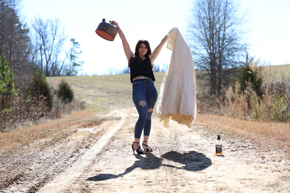 Trash and burn the wedding dress for a my divorce is final photoshoot. Getting closure to move on.