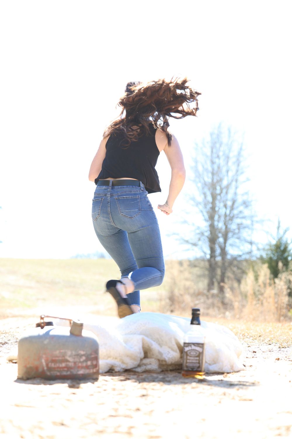 Trash and burn the wedding dress for a my divorce is final photoshoot. Getting closure to move on.