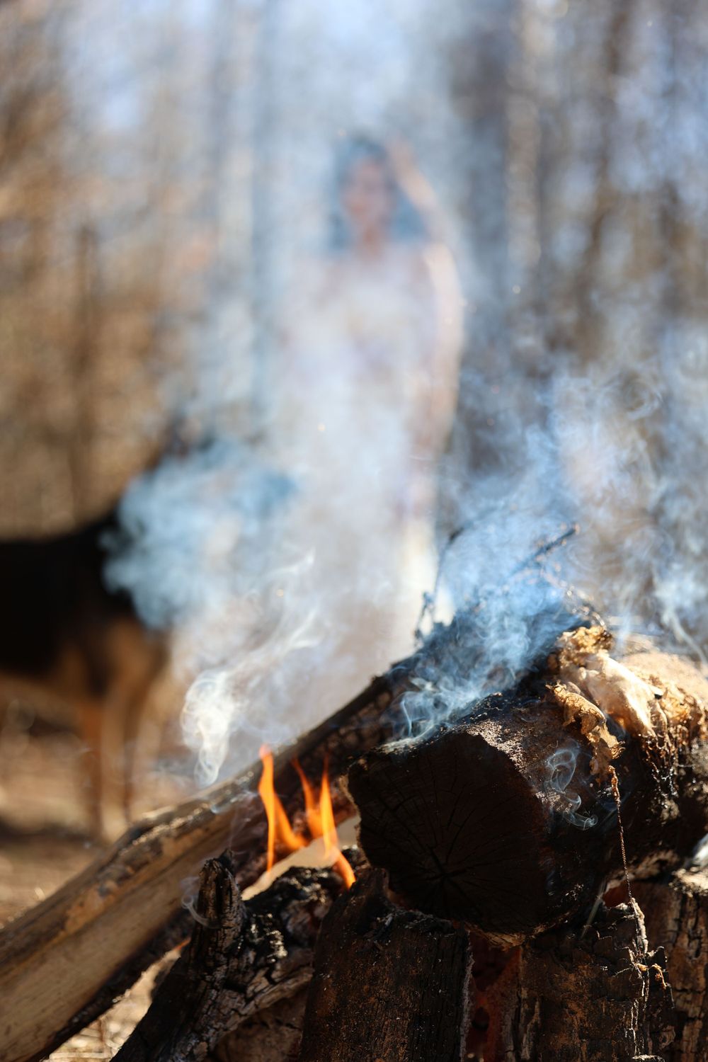 Trash and burn the wedding dress for a my divorce is final photoshoot. Getting closure to move on.