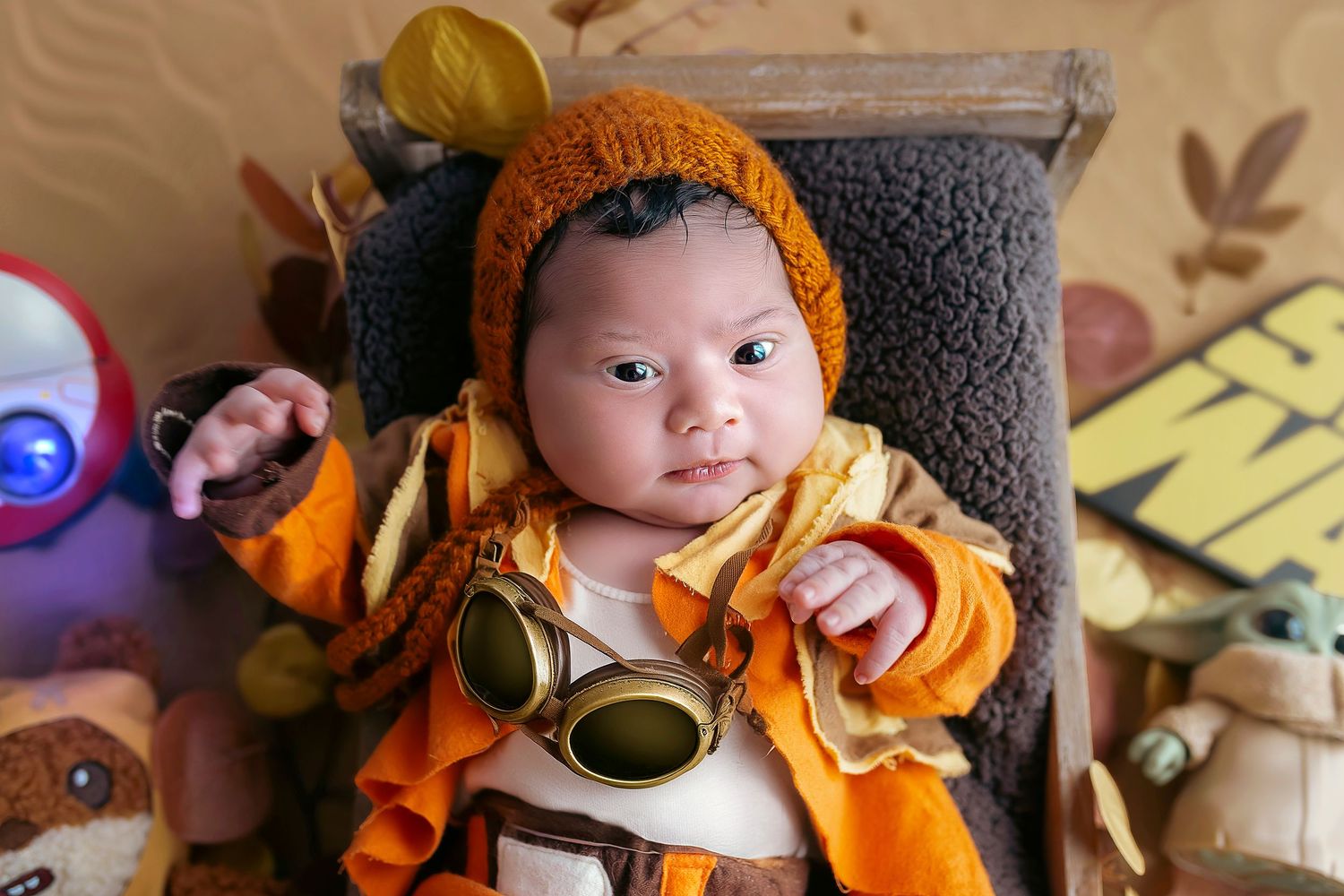 Bebe despierto alerta star wars fans, puerto rico baby photographer, young jedi fans, youngling baby photoshoot